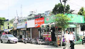 Shops on the premises of Congress Bhawan in Jalandhar