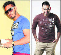 City-based singers Karan Sembhi (left) and Prabh Gill