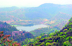 The picturesque tikkar taal in the morni hills