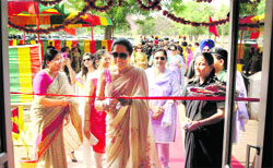 Manpreet Ghei, regional president, AWWA, inaugurates the polyclinic on Wednesday. 