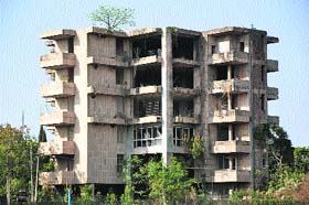 Aparna Ashram in a shambles at Mantalai in Jammu