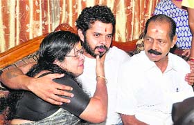 After 27 days in prison, Sreesanth finally comes home in Kochi on Wednesday
