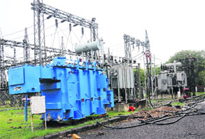 New transformers are yet to be installed at the Sector 47 power substation.