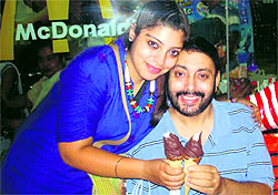 Jasmine with her father Amit Bawa