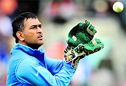 MS Dhoni will be under little pressure in the game against Pakistan as India have already qualified for the semis