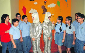 Students of The Gurukul who are all set to fly to NASA. A