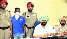 Sabi in the custody of the General Railway Police in Jalandhar on Saturday