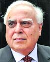 Kapil Sibal, Law minister