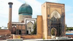 A view of the Amir Temur mausoleum, Samarkand