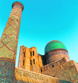 A mosque in Bibi Khanum madrassa, Samarkand