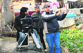 Bilal A. Jan on the sets of Ocean of Tears
