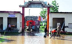 A view of Trishakti Mandir at Sector 49 in Chandigarh