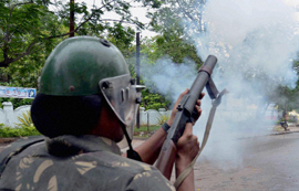A file photo of a pro-Telangana protest.