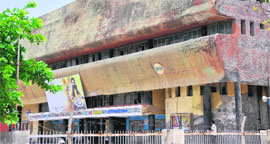 A view of the Ajaib theatre in Bathinda on Monday.