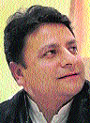 Sudheer Sharma addresses mediapersons at Palampur on Monday. Photo: Ravinder Sood 