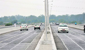 A view of the fifth Tawi Bridge in Jammu. 