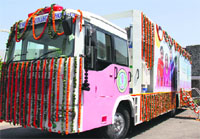 A file photo of the mammography van
