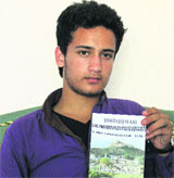 Towfeeq Wani, the author of The Graveyard.