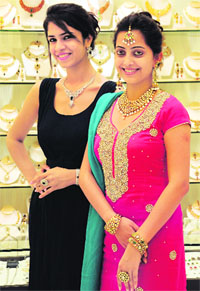 Models showcase the latest jewellery collection