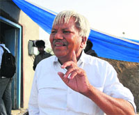 Ram Kumar, the contractor who had raised the RUB on the Bathinda-Mansa road. 