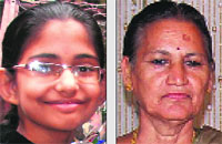 Ashutosh’s daughter Anandita (left) and his mother-in-law Pushpa Devi, who are missing