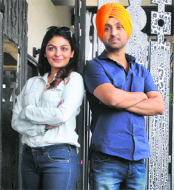 Neeru Bajwa and Diljit Dosanjh