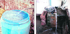 Wastage of water at various areas in Amritsar during peak summers has led to water shortage.