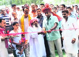 Dr Shahid Iqbal Choudhary, District Development Commissioner (DDC), Reasi, inaugurates the Baba Jitto Mela in Katra on Saturday