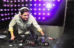 DJ Aqeel performs at a night club in Ludhiana.
