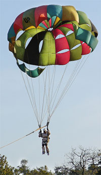 Visitors can avail the option of para sailing