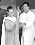 Congress president Sonia Gandhi and party vice-president Rahul Gandhi flag off relief material for Uttarakhand flood victims at the AICC office in New Delhi on Monday. 