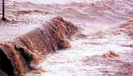 The water level in the Ganga at Neeldhara touched 293-m mark on Tuesday, which is nearing the danger level.