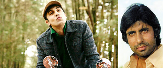 Ranbir Kapoor in Barfi and Amitabh Bachchan, the longest lasting superstar has shown versatility on screen