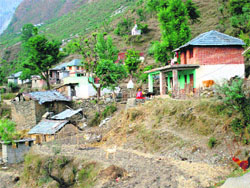 A view of Surad village. 