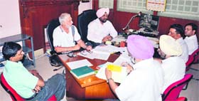 A panel of the officials of Amritsar City Bus Limited holds a meeting to nominate new directors in Amritsar on Tuesday