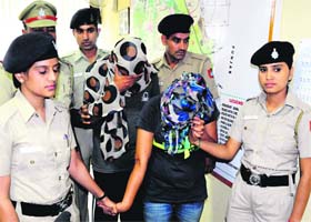 The accused in police custody in Chandigarh on Thursday