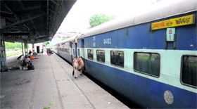 Rishikesh railway station wears a deserted look even after 10 days of flash floods on Friday.