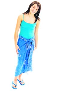 A sarong can jazz up any swimwear