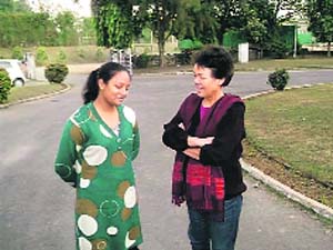 Arunima & mentor-trainer Bachendri Pal