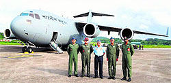 IAFs latest acquisition C-17 Globemaster-III that made its maiden flight to the Andaman & Nicobar Islands on Sunday