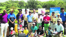 Winners of the Punjab Junior Golf Challenge Forest Hill Golf & Country Club in Chandigarh on Tuesday. 