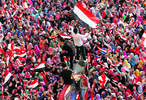 Opponents of President Mohamed Mursi protest at Cairos Tahrir Square on Tuesday. 