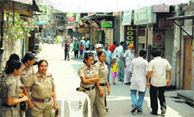 Shops remain closed near Jallianwala Bagh in Amritsar on Wednesday