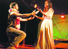 Punjabi Theatre Festival: Artistes enact a play, Adhi Raat Dupeher, at Virsa Vihar in Amritsar on Thursday