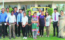 The selected students with the faculty members and company officials at the job fair organised by the Technology Education Research Integrated Institution (TERII). 