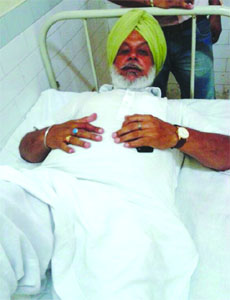 Ajmer Singh at a hospital. 