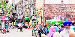 The shops near Jallianwalla Bagh that are facing the threat of demolition for a road-widening project in Amritsar