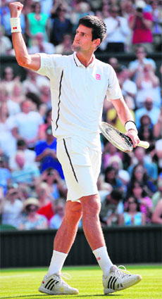 Djokovic held off a strong challenge from Del Potro to make it to the final. 