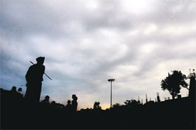 An overcast sky delights residents on a Saturday evening in Chandigarh.