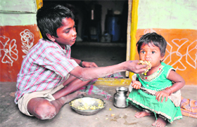 In a country where starvation deaths are common, children in the age group of six months to 14 years will be entitled to meals.